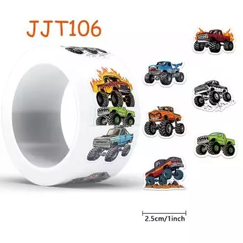 Рулонные наклейки Monster Truck PickJoy