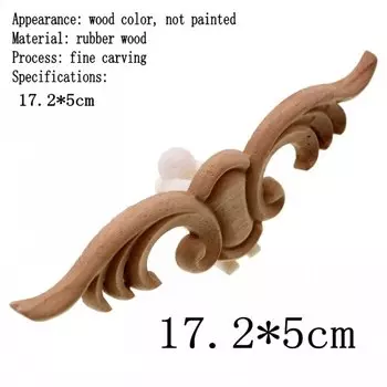 RUNBAZEF Цветочная деревянная наклейка