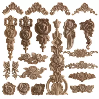 RUNBAZEF резная деревянная роза