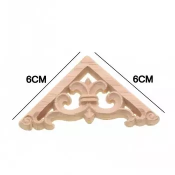 RUNBAZEF Миниатюрная деревянная статуэтка цветочный белый