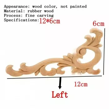 RUNBAZEF угловые деревянные наклейки