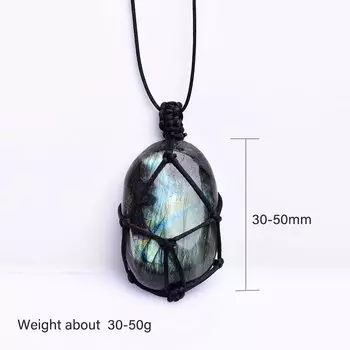 Runyangshi Лабрадор полевой шпат кулон