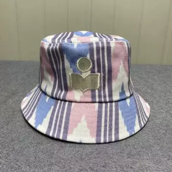 Рыбацкая шляпа из чистого хлопка с принтом и вышивкой