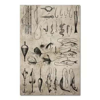 Рыболовная картина на холсте AliPaint