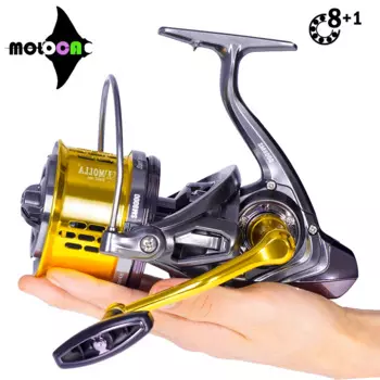 Рыболовная Катушка спиннинговая катушка для морской рыбалки дальнее колесо 9 шарикоподшипников высокая скорость 4,6: 1 для морской воды Катушка спиннинговая катушка