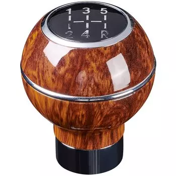 Рычаг переключения передач с алюминиевым покрытием под дерево, универсальная ручка переключения передач, 5 скоростей, с адаптерами, классические аксессуары для интерьера автомобиля