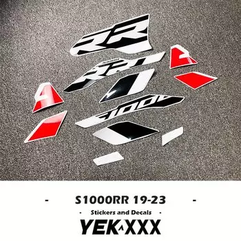 S1000RR 19-23 красная Автомобильная версия мотоцикла, наклейка, обтекатель, наклейка для BMW S1000RR 2019 2020 2021 2022