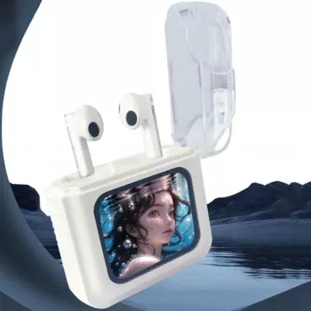 S10 PRO Водонепроницаемые наушники-вкладыши с ЖК-дисплеем, полноцветные наушники с сенсорным экраном и шумоподавлением и переключением обоев