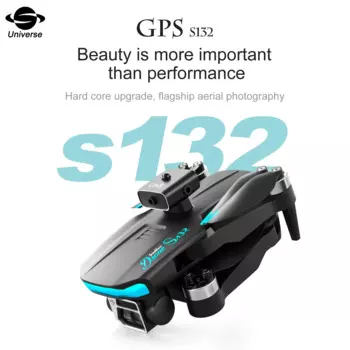 S132 Бесщеточный дрон GPS Самолет Электрическая регулировка Высокое разрешение Аэрофотосъемка Двойная камера Предотвращение препятствий 2000M
