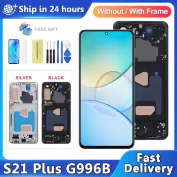 S21 plus дисплей для Samsung S21 Plus G996B SM-G996B/DS ЖК-дисплей с цифровым преобразователем сенсорного экрана в сборе S21 plus Замена экрана