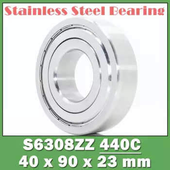 S6308ZZ подшипник 40*90*23 мм (1 шт.) S6308 Z ZZ S 6308 440C из нержавеющей стали S6308Z шарикоподшипники