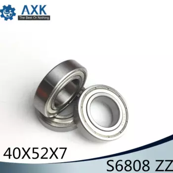 S6808ZZ подшипник 40*52*7 мм (5 шт.) ABEC-1 S6808 Z ZZ S 6808 440C, шарикоподшипники из нержавеющей стали 6808z