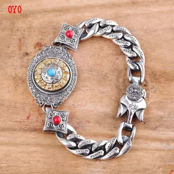 S925 Серебряный Производитель прямых продаж индивидуальный мужской браслет