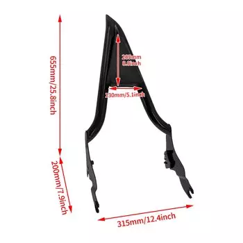 Съемная спинка для пассажира мотоцикла, черная для Harley Touring Street Road Glide Road King Ultra Limited 2009-2025