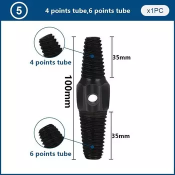 Съемник для винт с двойной головкой CMCP, высокопрочный конический трубный кран 1/2 дюйма 3/4 дюйма, двойного назначения, извлечение сломанных болтов, инструменты для удаления поврежденных винтов
