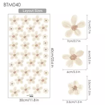 Съемные наклейки для стен Sproutfox Boho цветы