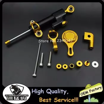 С инструкцией YZF R6 логотип мотоциклетный демпфер рулевого управления стабилизатор кронштейн монтаж для Yamaha YZF R1 2009-2011/R6 2006-2017