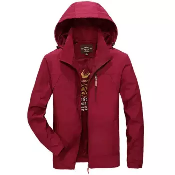 С капюшоном куртка из полиэстера для мужчин на каждый день, раздел-куртки и пальто куртка-ветровка в Корейском стиле; Модная одежда мужская Военная тактическая куртка размера плюс