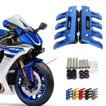 С логотипом для Yamaha R1 R1m YZF-R1 YZFR1 аксессуары для мотоцикла CNC брызговик боковая защита переднее крыло противоударный слайдер