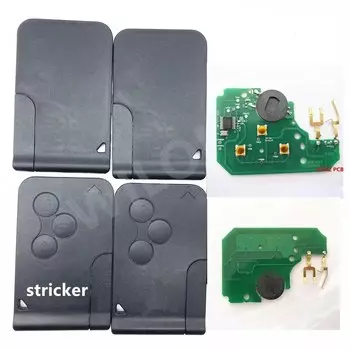 С наклейкой 3-кнопочный дистанционный автомобильный ключ PCF7947 для Renault FOR Megane 2 для Scenic 2 2003 2004 2005 2006 2007 2008 433 МГц