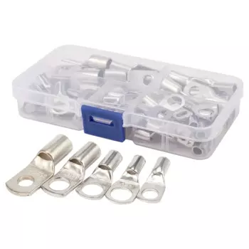 С отверстием для болта, из луженой меди кабельные наконечники, набор клемм аккумулятора, Проводные клеммы, соединитель