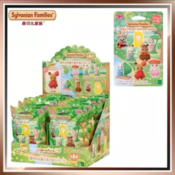 S Sylvanian Families Forest Friends Party Мини-слепая коробка Kawaii Фигурка детского животного Мини-кукла Mystery Box Игрушки Подарки
