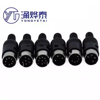 S-видео разъем питания MIDI клавиатура штекер розетка разъем DIN 3P/4P/5P/6P/7 pin/8P core