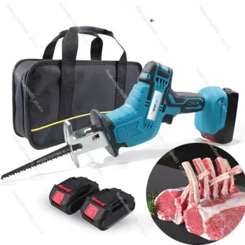 Сабельная пила для резки больших замороженных плит мяса, Беспроводная электрическая пила, Сабельная пила для батареи Makita 18 в