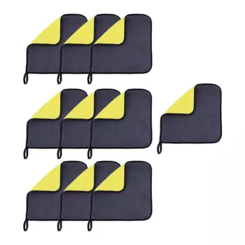 Салфетка из микрофибры для мытья автомобиля, 10 шт.