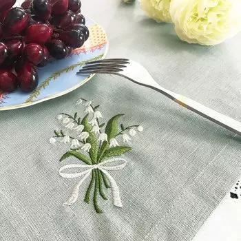 Салфетки и коврики для стола Sanat Ландыши 46x46 см