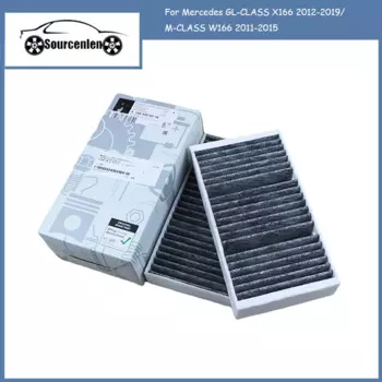 Салонный фильтр A1668300318 для Mercedes GL-CLASS X166 2012-2019/M-CLASS W166 2011-2015, модель автомобиля, встроенный карбоновый фильтр