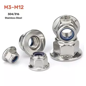 Самоблокирующие гайки из нержавеющей стали M3-M12