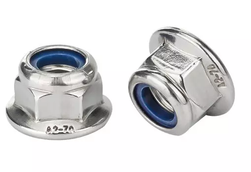 Самоблокирующие гайки Nylock WHOOPEE M3-M8 черный углеродистый/нержавеющий сталь