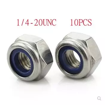 Самоблокирующиеся гайки ZFhong 10 шт., нержавеющая сталь 304 A2