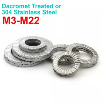 Самоблокирующиеся шайбы Zimir WJ2005A+WJ2006A из нержавеющей стали M3-M22