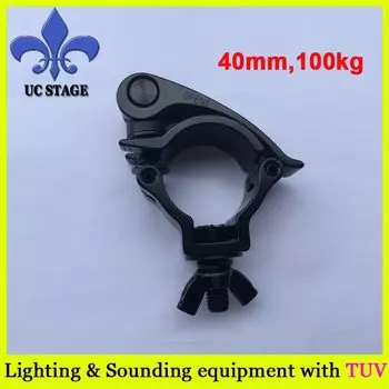 Самоблокирующийся алюминиевый крюк 40 мм черный