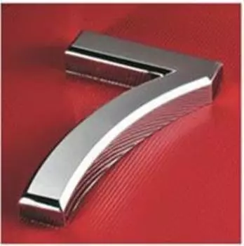 Самоклеящаяся адресная табличка - серебряные номера домов для дверной комнаты, почтового ящика, уличная адресная вывеска, наклейка с цифрами 0-9 A-F