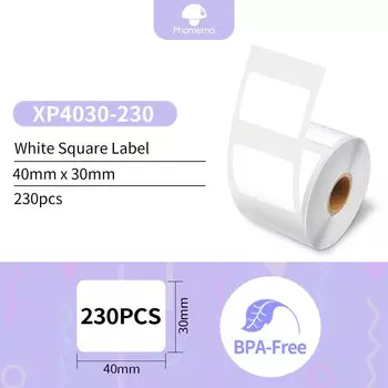 Самоклеящаяся бумага для этикеток Phomemo M110