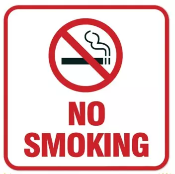 Самоклеящаяся наклейка, знак для некурящих, наклейки для автомобиля, 15 см, ПВХ, KK