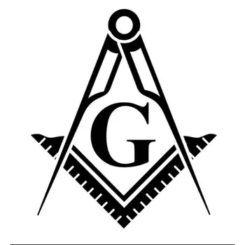 Самоклеящиеся декоративные наклейки Freemason Masonic Masons наклейка 15 см ПВХ KK