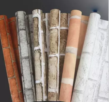 Самоклеящиеся кирпичные обои (белый, красный, серый, оранжевый по желанию)