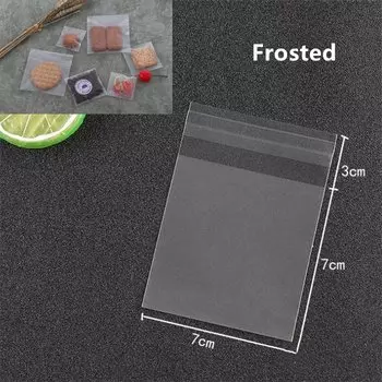 Самоклеящиеся пакеты LBSISI Life, пластик, 7x7+3 см, 100 шт