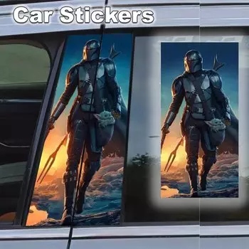 Самоклеящийся плакат «Звездные войны», автомобильные наклейки, B-стойка, водостойкий солнцезащитный крем, украшение, царапины, сделай сам, дверные наклейки, аксессуары