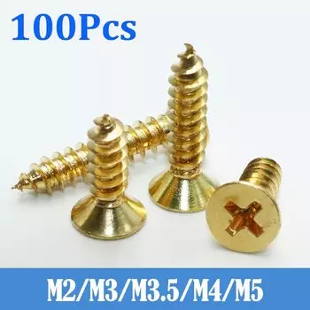 Самонарезающие винты YMAX латунные M2-M5