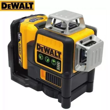 Самонивелирующийся лазерный уровень DEWALT DW089LG, 12 линий, 3x360 градусов, зеленый луч, лазерный 12 В, лазеры с литий-ионным аккумулятором
