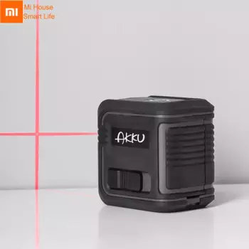 Самовыравнивающийся лазерный уровень Xiaomi AKKU для умного дома, 360 градусов, горизонтальный, вертикальный, крест, Xiami Mijia Mi, Сверхмощный Красный инфракрасный лазер