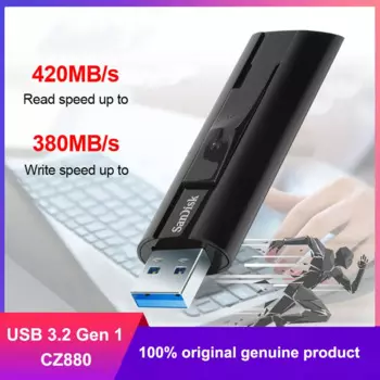 SanDisk Extreme PRO USB 3.2 CZ880 Твердотельный флэш-накопитель большой емкости Флэш-накопитель USB-флешка Высокоскоростная запись с шифрованием