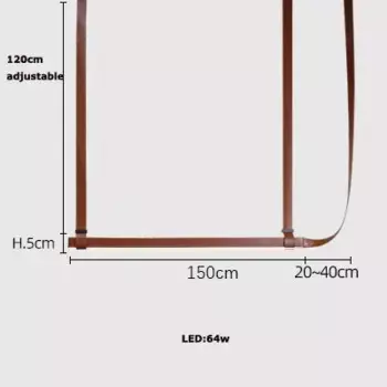 SANDYHA кожаная люстра LED