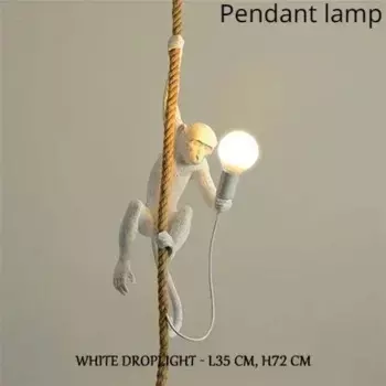 SANDYHA скандинавские настенные светильники обезьянки из смолы