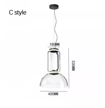 SANDYHA стеклянная подвесная люстра LED